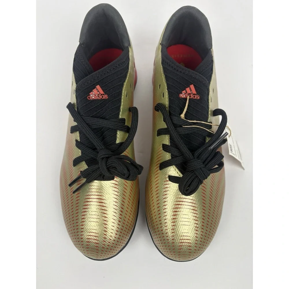 NWT Adidas Nemeziz Messi .3 TF FY0761 Soccer Shoe Male Size 7 Gold/Red.